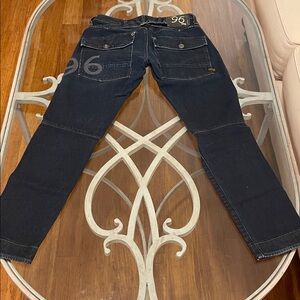 G Star 96 Raw Dark Blue low rise Denim Jeans with 96 Logo